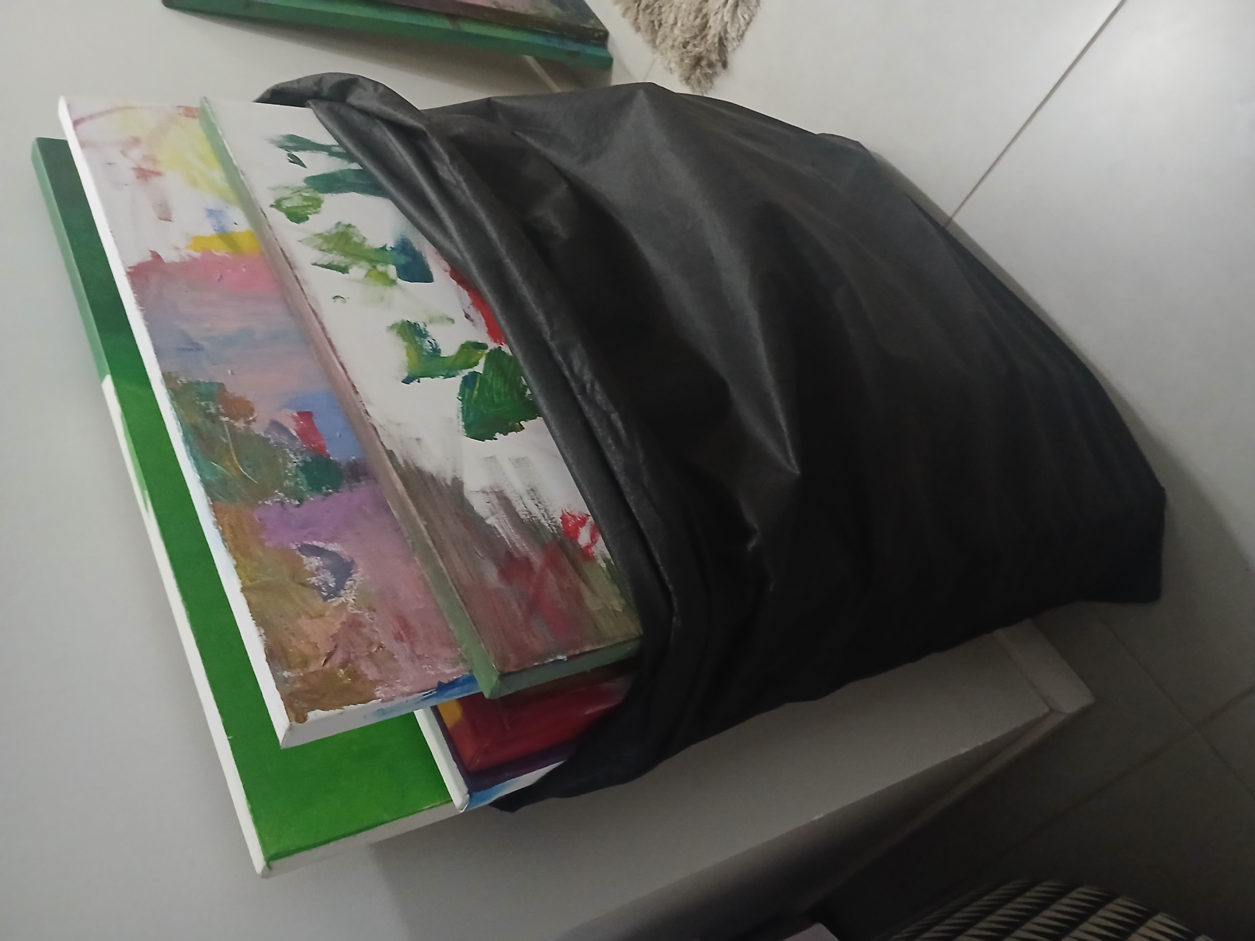 Telas em canvas ja pintadas, usadas